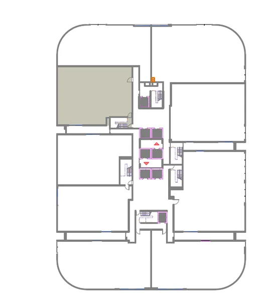 Key plan showing where residence NW-601 sits in the floor plate