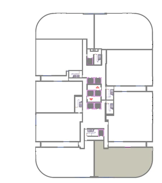 Key plan showing where residence SE-602 sits in the floor plate